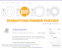 Tablet Screenshot of disruptingdinnerparties.com
